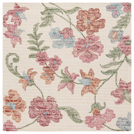Safavieh Jardin 6'-0" x 6'-0" Rug in Ivory / Red