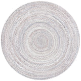 Safavieh Braided 5'-0" x 5'-0" Rug in Light Grey