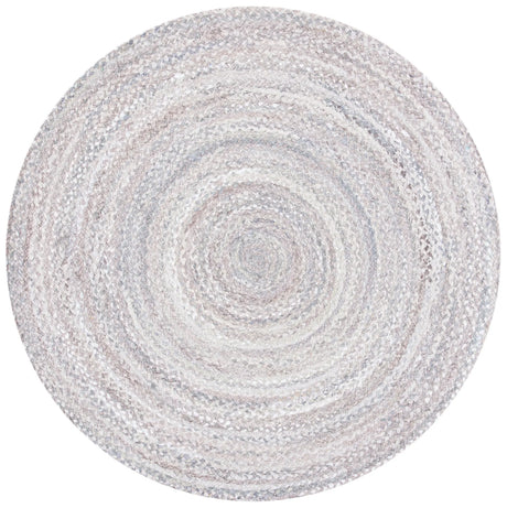 Safavieh Braided 5'-0" x 5'-0" Rug in Light Grey
