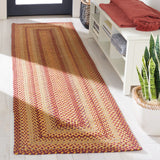 Safavieh Braided 2'-3" x 8'-0" Rug in Yellow / Red
