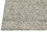 Dynamic Rugs Grove 6212 Handmade Modern Light Grey Rug - Corner
