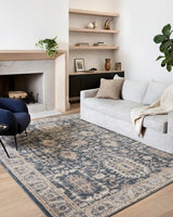 Loloi Teagan Tea-03 Denim/Pebble Rugs - room scene 3