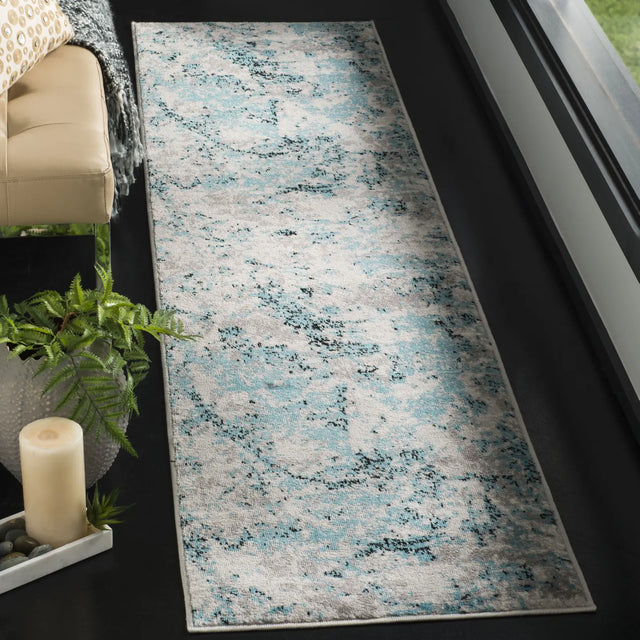 Safavieh Skyler 2'-0" x 10'-0" Rug in Blue / Ivory