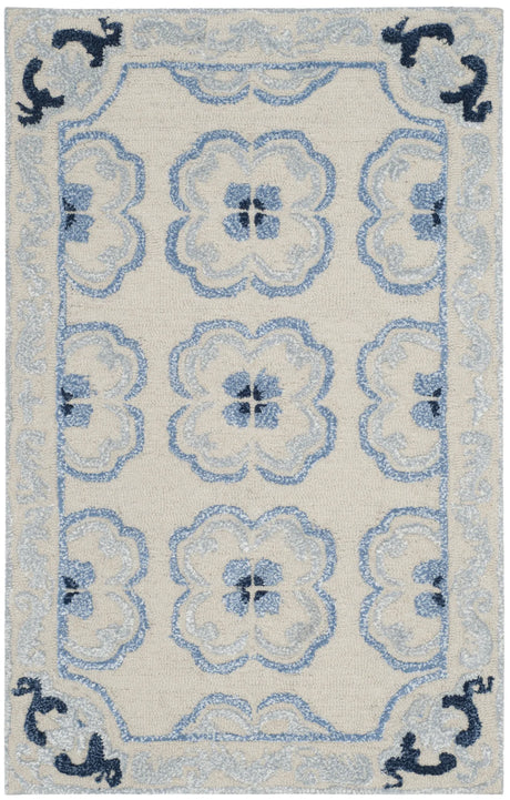 Safavieh Bella 2'-6" x 4'-0" Rug in Ivory / Blue