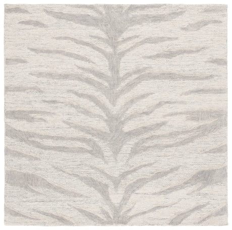 Safavieh Ebony 6'-0" x 6'-0" Rug in Grey / Ivory