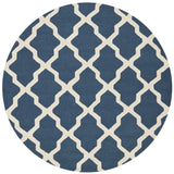 Safavieh Cambridge 6'-0" x 6'-0" Rug in Navy Blue / Ivory