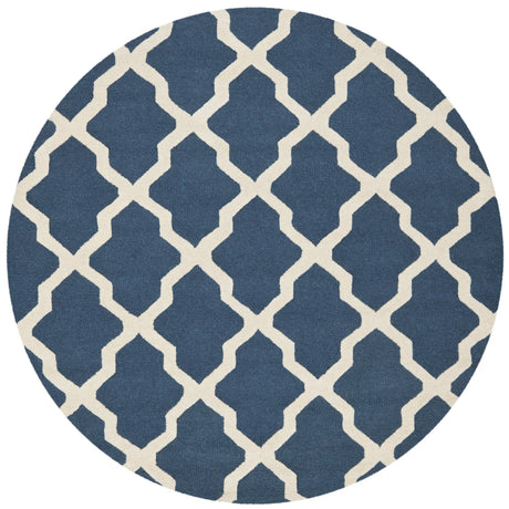 Safavieh Cambridge 6'-0" x 6'-0" Rug in Navy Blue / Ivory
