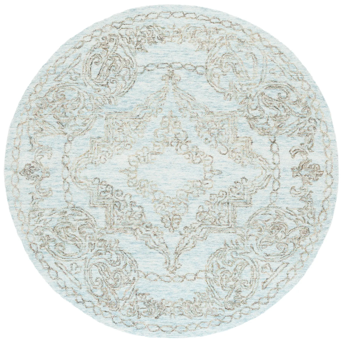 Safavieh Metro 6'-0" x 6'-0" Rug in Light Blue / Green