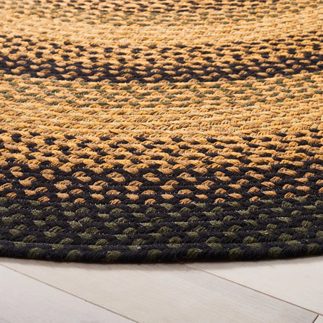 Safavieh Braided 5'-0" x 5'-0" Rug in Gold / Sage