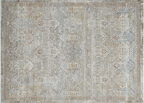 Dynamic Rugs Pandora 17652 Power Loomed Transitional Rust/Blue/Multi Rug - Rectangular