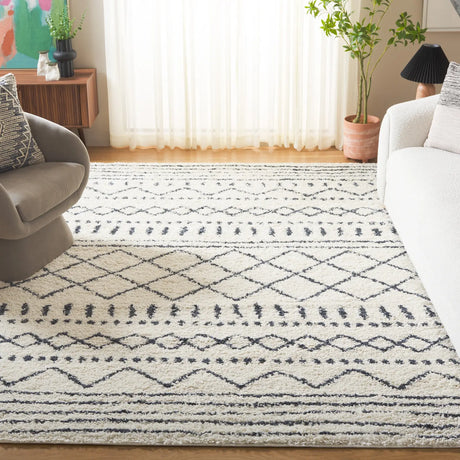 Safavieh Arizona Shag 10'-0" x 14'-0" Rug in Ivory / Slate