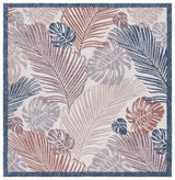 Safavieh Courtyard 6'-7" x 6'-7" Rug in Beige / Rust