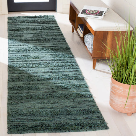 Safavieh Vermont 2'-3" x 9'-0" Rug in Dark Green / Black