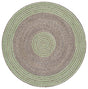 Safavieh Braided 3'-0" x 3'-0" Rug in Grey / Green