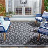 Safavieh Courtyard 8'-0" x 10'-0" Rug in Black Charcoal
