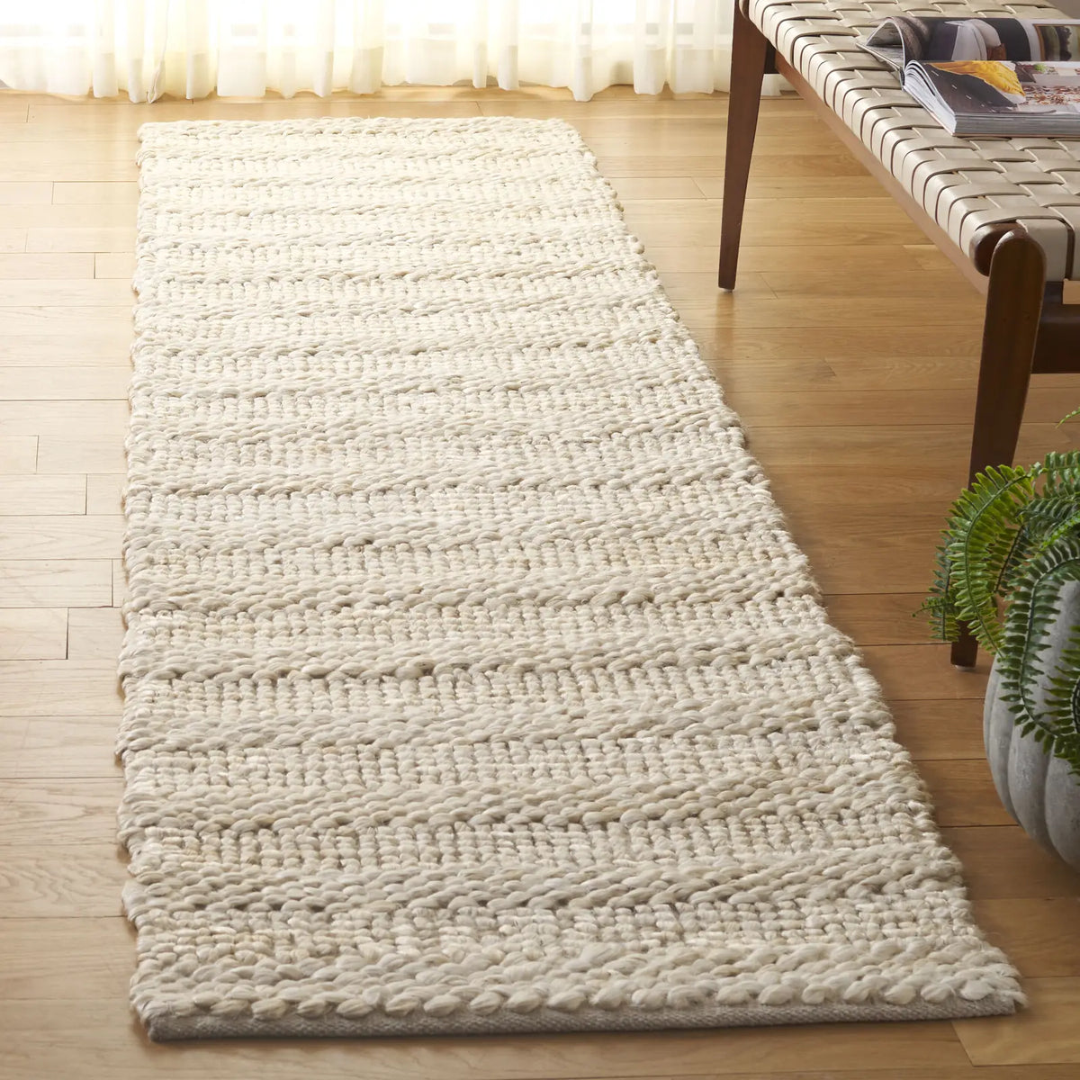 Safavieh Natural Fiber 2'-3" x 9'-0" Rug in Bleach