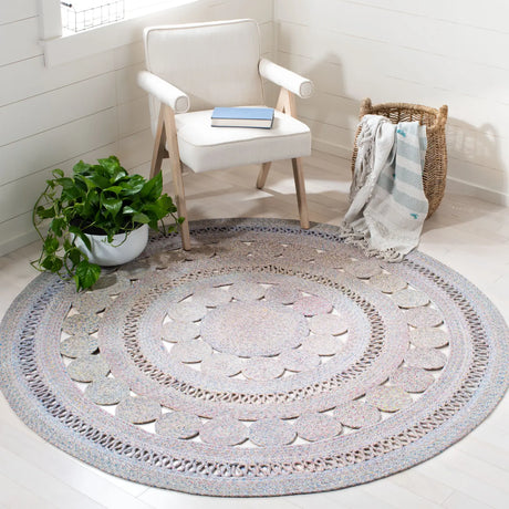 Safavieh Cape Cod 5'-0" x 5'-0" Rug in Pink / Blue