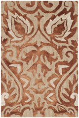 Safavieh Dip Dye 2'-0" x 3'-0" Rug in Copper / Beige