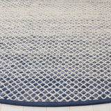 Safavieh Montauk 6'-0" x 6'-0" Rug in Navy / Ivory