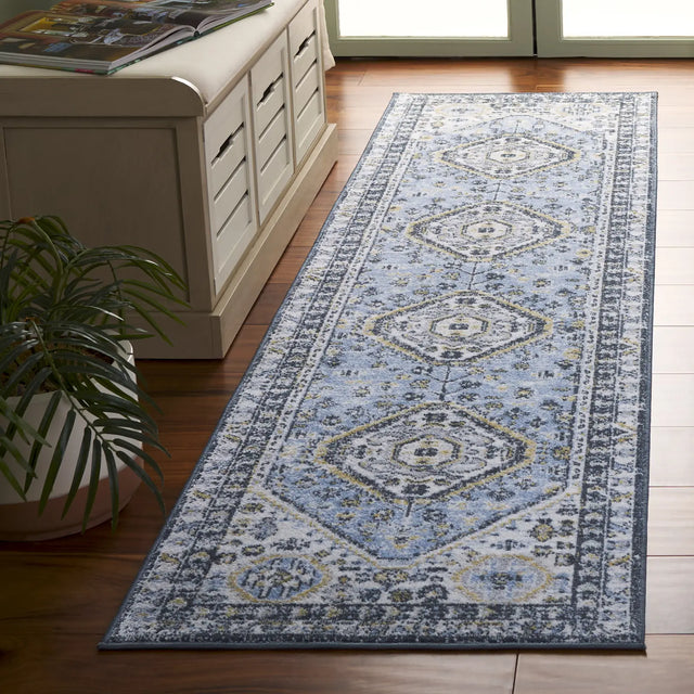 Safavieh Bayside 2'-2" x 8'-0" Rug in Blue / Navy