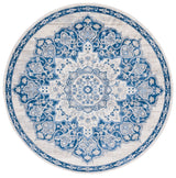Safavieh Brentwood 6'-7" x 6'-7" Rug in Ivory / Navy