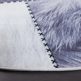 Safavieh Faux Hide 6'-0" x 6'-0" Rug in Light Grey / Grey