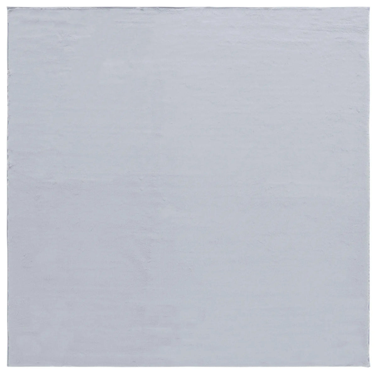 Safavieh Faux Rabbit Fur 6'-0" x 6'-0" Rug in Silver