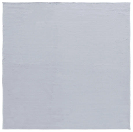 Safavieh Faux Rabbit Fur 6'-0" x 6'-0" Rug in Silver