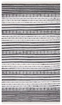 Safavieh Striped Kilim 4'-0" x 6'-0" Rug in Black / Ivory