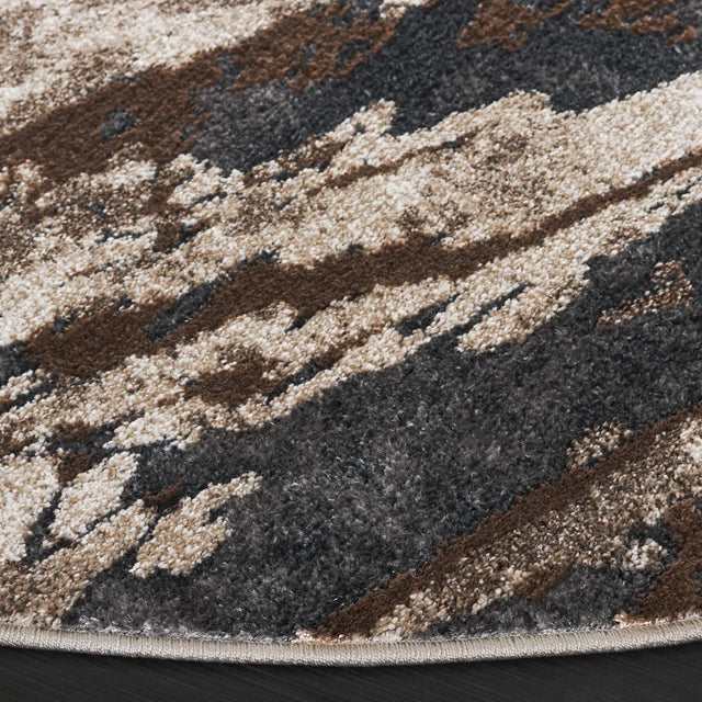Safavieh Pacific 10'-0" x 10'-0" Rug in Dark Grey / Beige