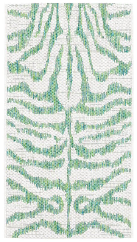 Safavieh Courtyard 2'-0" x 3'-7" Rug in Ivory / Green