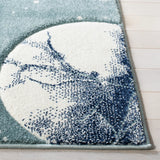 Safavieh Carousel Kids 100 4'-0" x 6'-0" Rug in Teal / Ivory