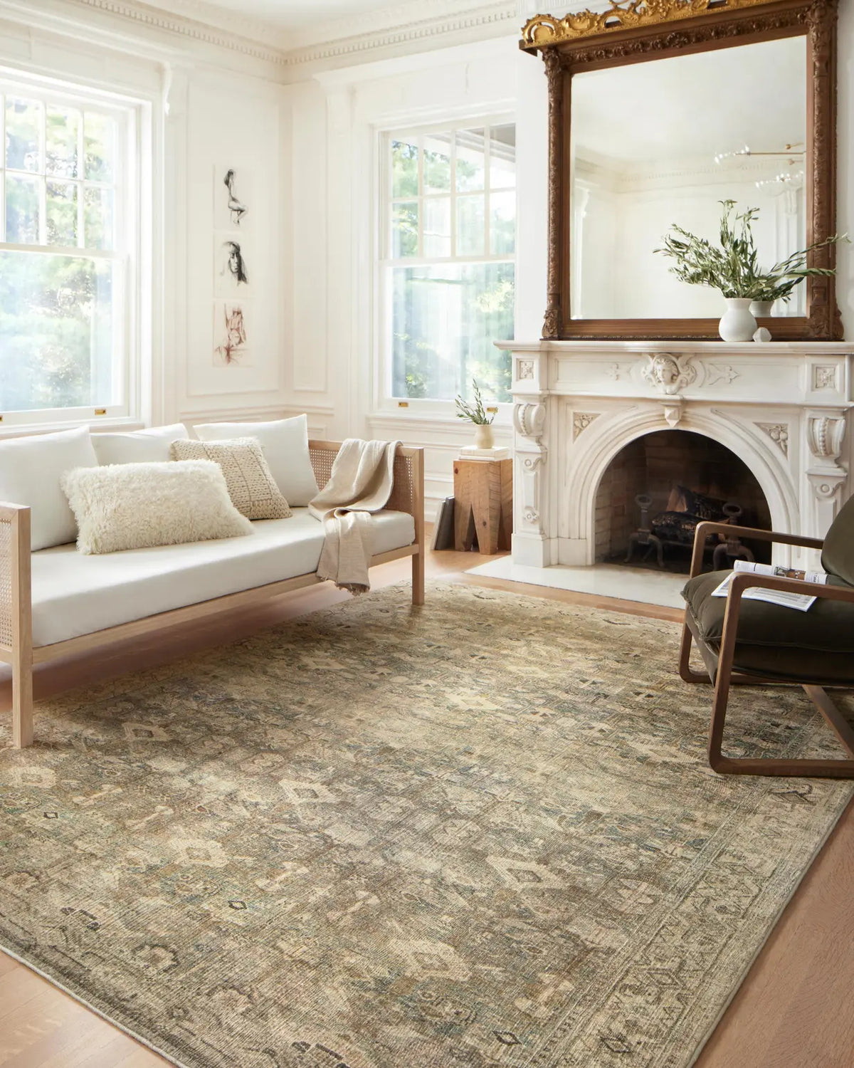 Loloi Margot Mat-04 Antique/Sage Rugs - room scene 2