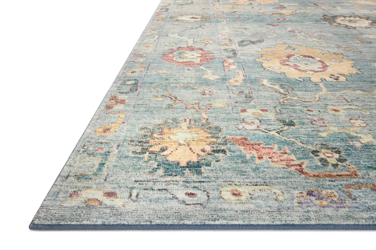 Loloi Margot Mat-06 Denim/Multi Rug - rug corner