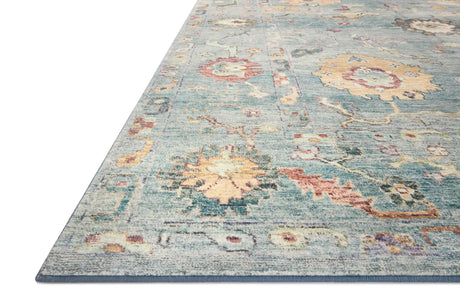 Loloi Margot Mat-06 Denim/Multi Rug - rug corner