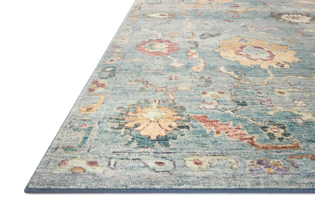 Loloi Margot Mat-06 Denim/Multi Rug - rug corner
