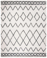 Safavieh Equinox Shag 8'-0" x 10'-0" Rug in Cream / Grey