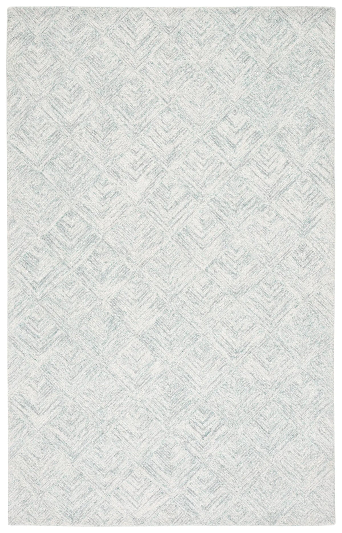 Safavieh Abstract 4'-0" x 6'-0" Rug in Grey / Turquoise