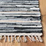 Safavieh Rag Rug 4'-0" x 6'-0" Rug in Black / Multi