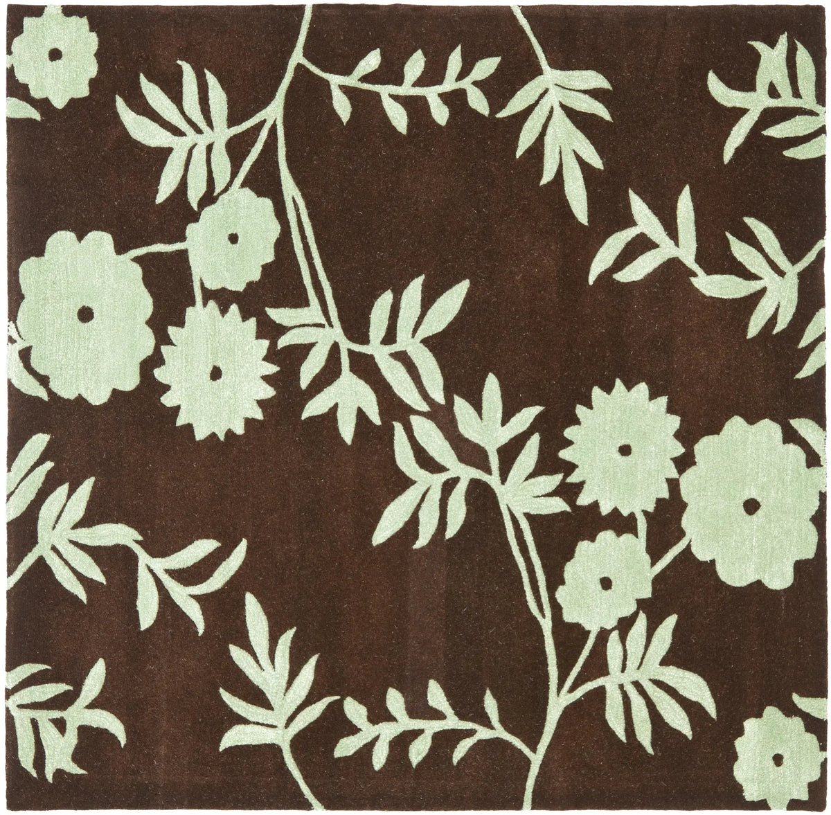 Safavieh Soho 6'-0" x 6'-0" Rug in Brown / Teal