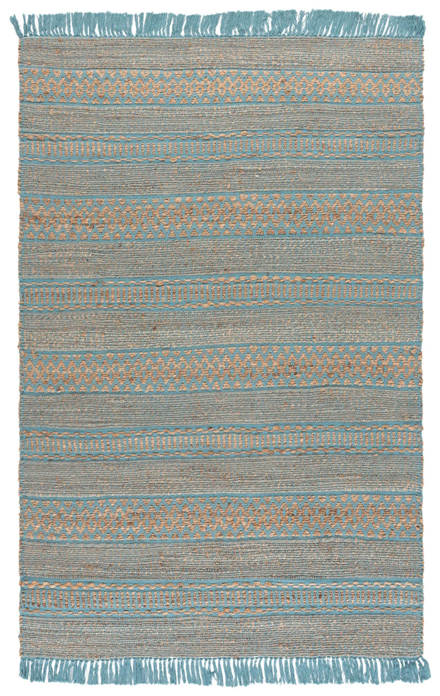 Safavieh Natural Fiber 5'-0" x 8'-0" Rug in Natural / Aqua