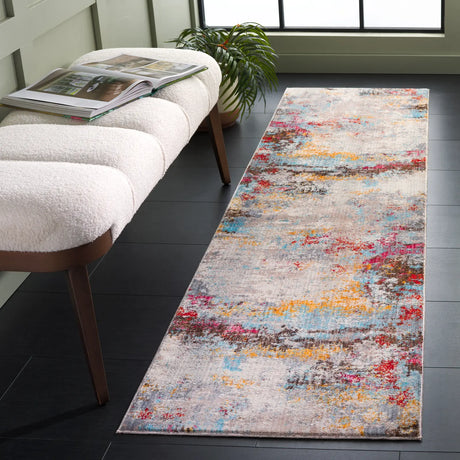 Safavieh Vintage Persian 2'-2" x 8'-0" Rug in Grey / Multi