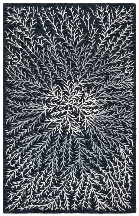 Safavieh Soho 4'-0" x 6'-0" Rug in Black / Ivory