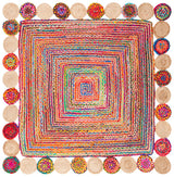 Safavieh Cape Cod 6'-0" x 6'-0" Rug in Red / Multi