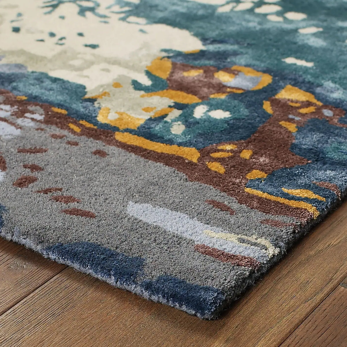 Oriental Weavers Sphinx Galaxy 21903 Blue / Grey Rugs - corner detail