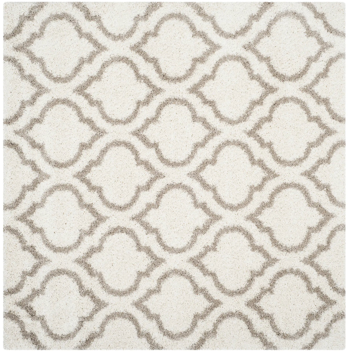 Safavieh Hudson Shag 7'-0" x 7'-0" Rug in Ivory / Beige