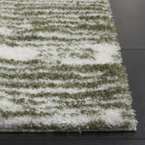 Safavieh Tahoe Shag 4'-0" x 6'-0" Rug in Ivory / Green