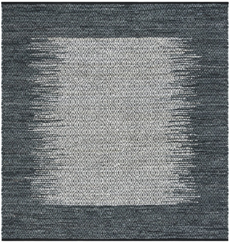 Safavieh Vintage Leather 6'-0" x 6'-0" Rug in Light Grey / Charcoal
