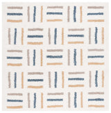 Safavieh Calico Shag 6'-7" x 6'-7" Rug in Ivory / Gold