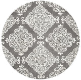 Safavieh Glamour 6'-0" x 6'-0" Rug in Dark Grey / Ivory